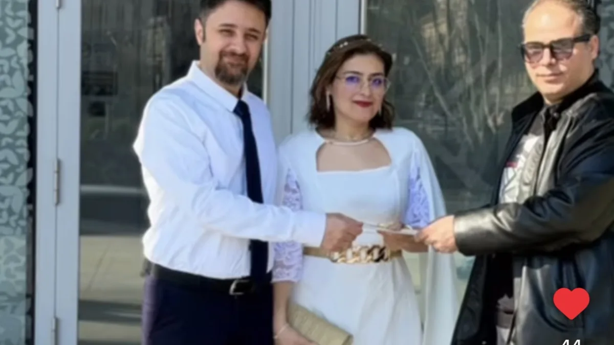 زوج ایرانی و انگلیسی ثبت ازدواج در گرجستان