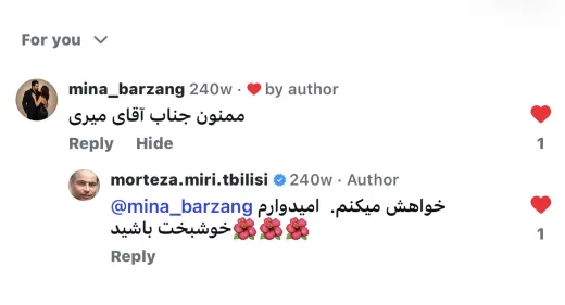 اسکرین‌شات نظر مشتری ثبت ازدواج ایران و آلمان در گرجستان