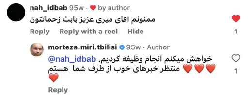 اسکرین‌شات نظر مشتری ثبت ازدواج ایران و اتریش در گرجستان